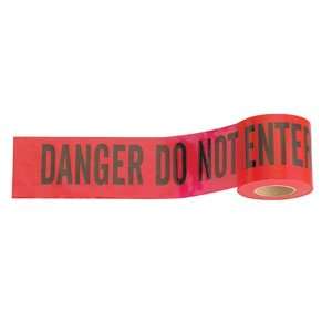   Level & Tool 3322 3 Inch by 300 Foot Red Danger Tape