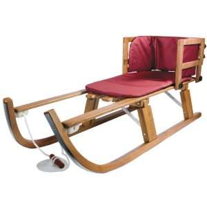  Lucky Bums Heirloom Collection Pull Sled   Wood, Foldable 