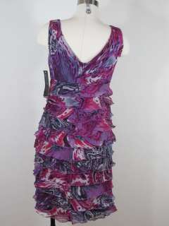 Jones New York Printed Chiffon Dress Sz 8P 8 Petite NWT $150  