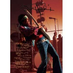  Jimi Hendrix Lyrics Postcard 46161: Toys & Games