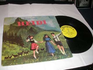 1968 Walt Disney Songs From Heidi LP DQ 1327 VG+ to NM  Vinyl  
