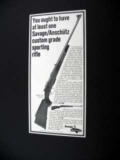 Savage Anschutz Model 153 Sporting Rifle 1964 print Ad  
