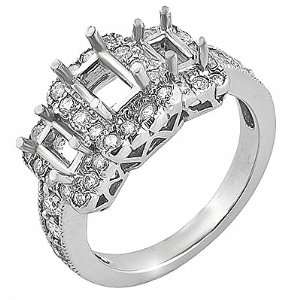  Ladies semi mount ring: I Do Bands: Jewelry