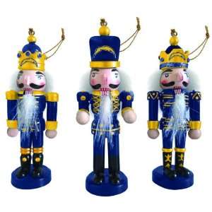 Pack of 6 NFL San Diego Chargers Nutcracker Christmas Ornaments 4 