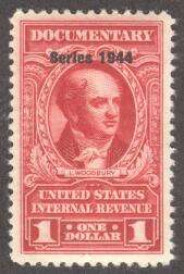 Documentary Stamps Scott R398  