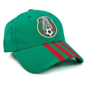  Mexico adidas 3 Stripe Mens Adjustable Hat: Sports 