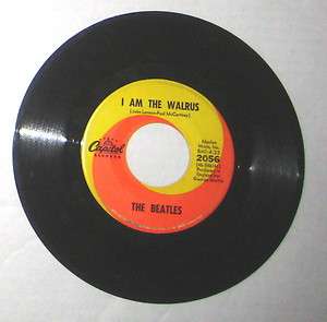 THE BEATLES I Am The Walrus & Hello Goodbye 45 2056 Capitol RECORD VG+