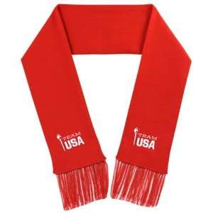 2010 Winter Olympics Team USA Youth Red Scarf  Sports 