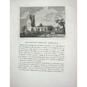  1774 ALDERTON CHURCH SUFFOLK ENGLAND ENGRAVING: Home 