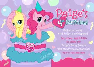 My Little Pony Invitation for Birthday Party   Friendship is Magic 