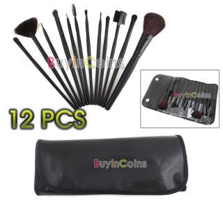New 12 PCS Makeup Brush Cosmetic Brushes Set With Case  