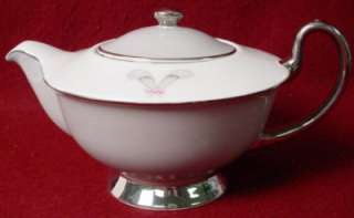 SYRACUSE china CORONET pttrn TEAPOT with LID  