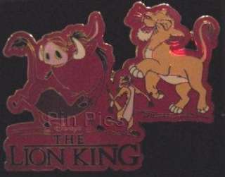 PUMBA+SIMBA+TIMON LION KING DVD RELEASE GWP DISNEY PIN  