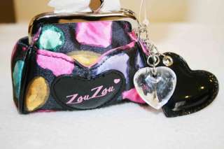 ZouZou by FOSSIL LOVE Mini Coin Bag Purse / Heart Charm  
