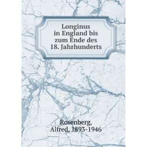   des 18. Jahrhunderts Alfred, 1893 1946 Rosenberg  Books
