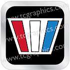 Wellcraft W boat decals stickers 4 (four) 2.5 square r