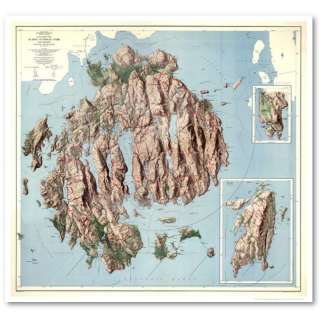 Acadia National Park Map 1960 25x23Poster  