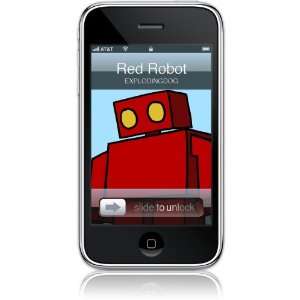  GelaSkin for iPhone 3G & 3GS, Red Robot Electronics