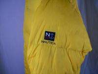 NAUTICA Black Bright Yellow Reversible Mens Down Puffy Coat Jacket XXL 