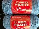 Red Heart Plush yarn, Bluebird, 2 sk