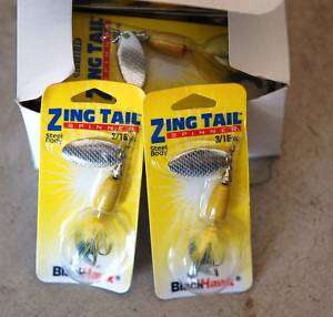 New Lot Zing Tail Blackhawk Spinner Fishing Lure Bait  