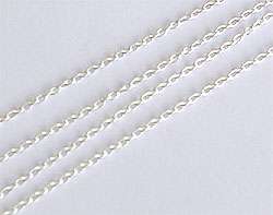 TWH Thai Sterling Silver Fine Link Chain 1x1.5 mm. 70  