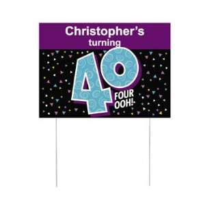  Personalized Look Whos 40 Yard Sign   Party Decorations 