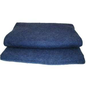   : Hugger Mugger Wool Non woven Yoga Blanket (Blue): Sports & Outdoors