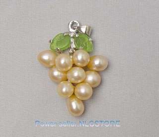 lots 4 pcs grape pearl pendant white pink lilac black  
