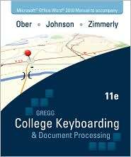 Microsoft Office Word 2010 Manual t/a Gregg College Keyboarding 