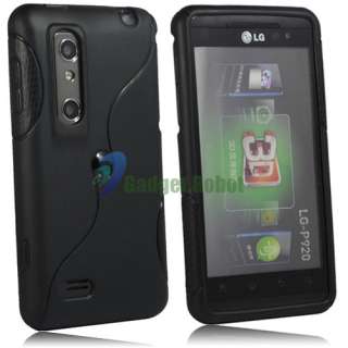 16 GEL CASE+BATTERY+CHARGER FOR LG Optimus 3D THRILL 4G  