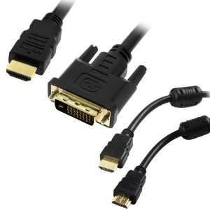   15FT Gold Plated HDMI STANDARD   DVI Black Cable M/M: Cell