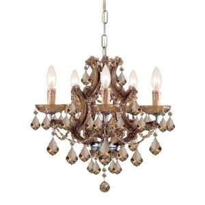  Crystorama 4405 AB CL MWP Maria Theresa 6 Light Chandelier 