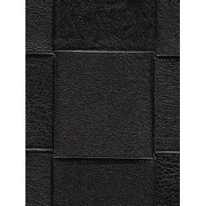  Phillip Jeffries PJ 4621 Woven Leather   Black Wallpaper 