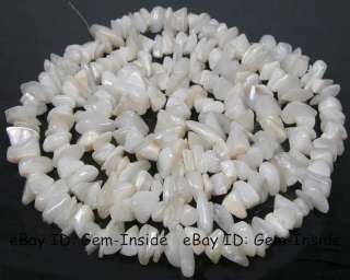 Natural white shell MOP chips loose beads strand beads strand 26 