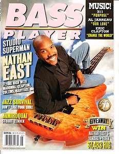 Bass Player Magazine May 1997 8/5 Nathan East Jamiroquai Stuart Zender