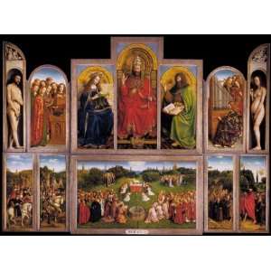  Hand Made Oil Reproduction   Jan van Eyck   24 x 18 inches 