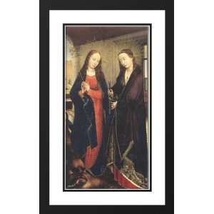   Framed and Double Matted Sts Margaret and Apollonia