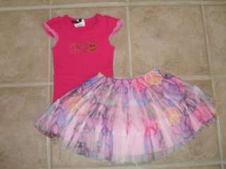 45 LILY BLEU 6 6X LOVE PEACE HAPPINESS TULLE SKIRT AND TANK TOP 