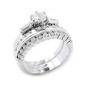  Jewelry   Clear CZ Wedding Ring SZ 8 Jewelry