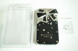 Luxury Diamond Crystal Bowknot Hard Case Cover Skin For iPhone 4 4G 4S 