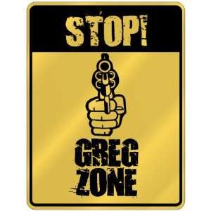  New  Stop ! Greg Zone  Parking Sign Name: Home & Kitchen