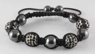 10mm Swarovski Crystal Beads Disco Ball Macrame Shamballa Bracelet 