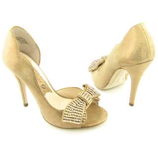 BOUTIQUE 9 Derry Gold Heels Slides Shoes Womens 9.5  