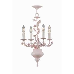   Paris Flea 4 Light Mini Chandelier 5834 BH Blush