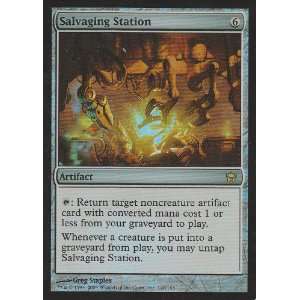  Salvaging Station FOIL (Magic the Gathering  Fifth Dawn 
