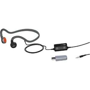   Sport Mobile Headphones with Bone Conduction Technology   Dark Gray