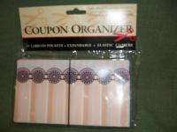 COUPON ORGANIZER 12 LABELED POCKETS EXPANDABLE  