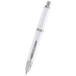   Point White Fountain Pen   White, Medium Nib 60443: Office Products