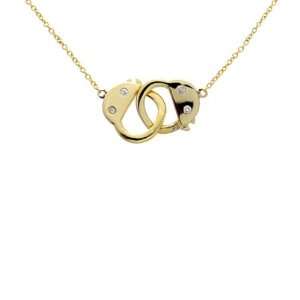  apop nyc 14k Gold Vermeil Handcuff Necklace: Jewelry